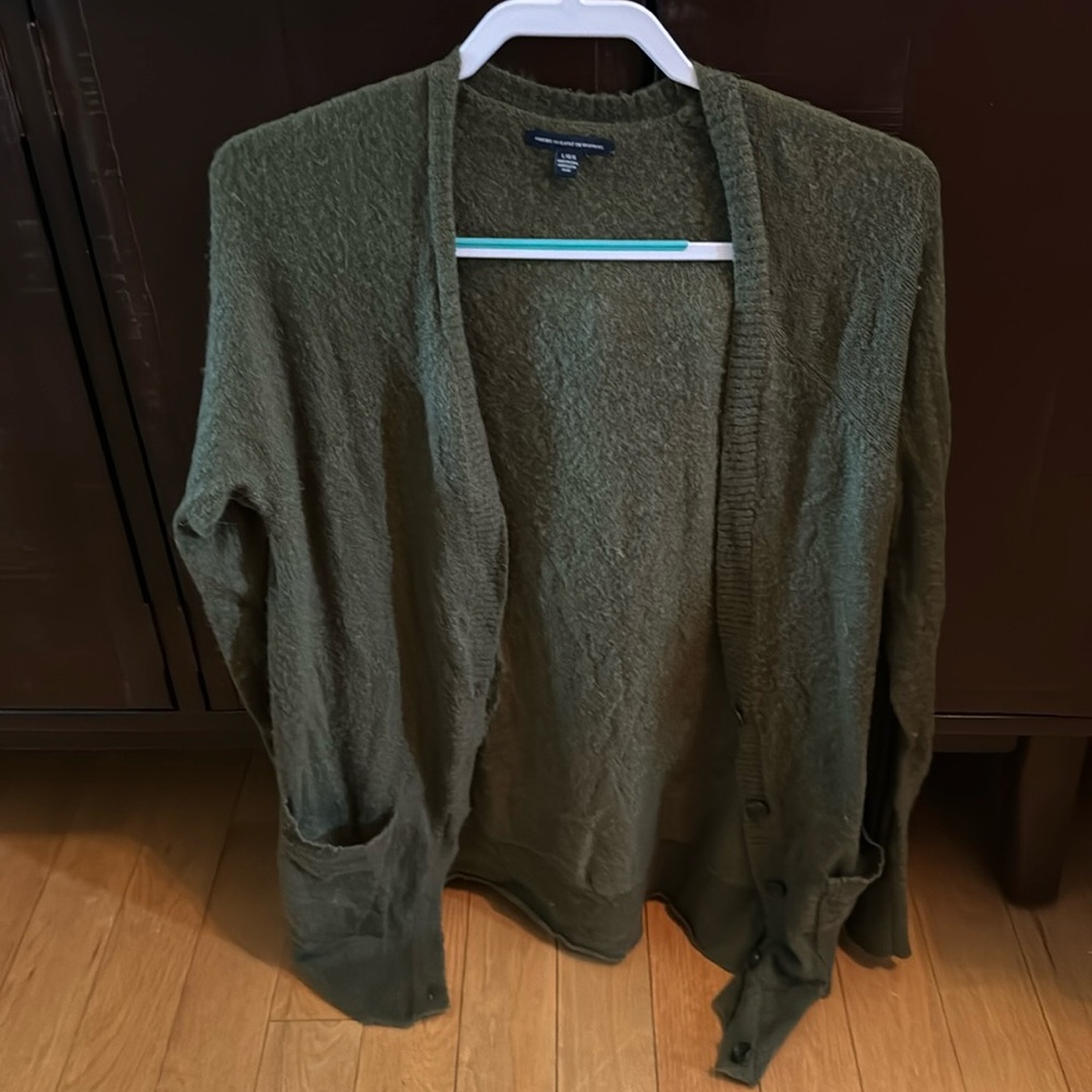 American Eagle long sleeve fleece cardigan